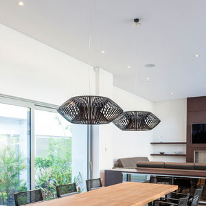 suspension / contemporaine / en acier inoxydable / en polycarbonate