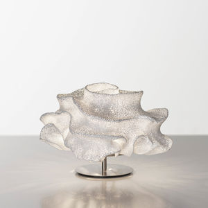 lampe de table / design original / en maille d'acier inox / à incandescence