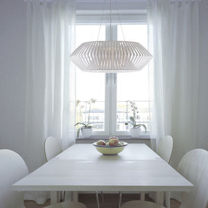 suspension / contemporaine / en acier inoxydable / en polycarbonate