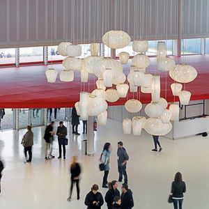 lustre contemporain / en maille d'acier inox / à incandescence / à LED