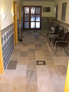 pavé en pierre naturelle / en ardoise / pour piétons