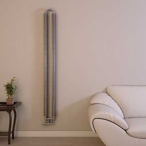 radiateur à eau chaude / en inox / contemporain / mural