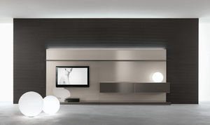 ensemble TV mural contemporain