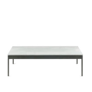 table basse contemporaine / en acier inoxydable / en HPL / en pierre