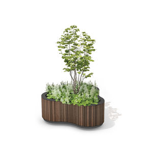 jardinière en acier à revêtement par poudre