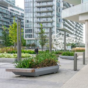 jardinière en plastique recyclé