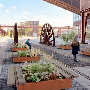 jardinière en acier COR-TEN®