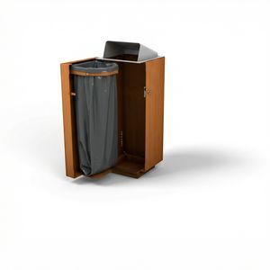 poubelle en acier COR-TEN® 1