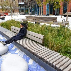 banc public en plastique recyclé 1