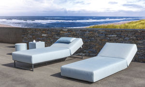 bain de soleil contemporain / en Sunbrella® / en acier inoxydable / professionnel