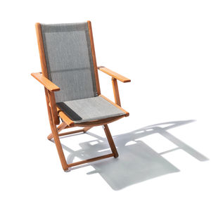 fauteuil classique / en bois / avec repose-pieds / réglable