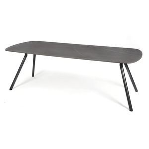 table contemporaine / en teck / en stratifié / en céramique