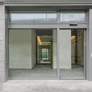 porte d'entrée / coulissante / à pivot / en aluminium