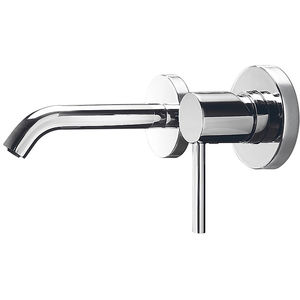 mitigeur pour vasque / à encastrer / en métal chromé / 2 trous
