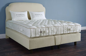 matelas double / à ressorts ensachés / 150x200 cm / en coton