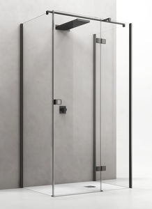 paroi de douche battante / en verre