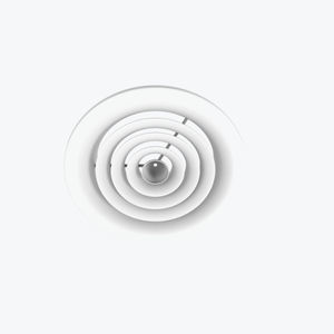 diffuseur à déplacement d'air au plafond