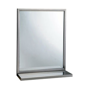 miroir de salle de bain mural / avec étagère / contemporain / rectangulaire
