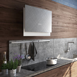 hotte de cuisine murale / avec éclairage intégré / design original / silencieuse