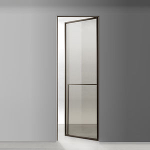 porte d'intérieure / battante / en verre / en aluminium