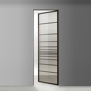 porte d'intérieure / battante / en verre / en aluminium