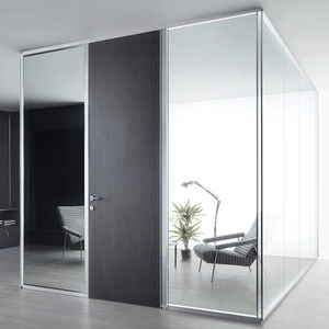 cloison amovible / vitrée / de bureau / transparente