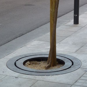 grille d'arbre ronde