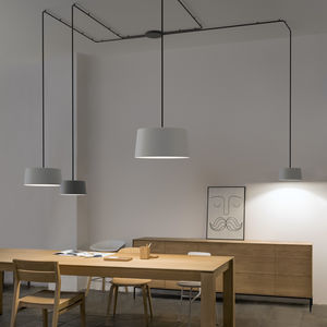 suspension / contemporaine / en aluminium / en acier