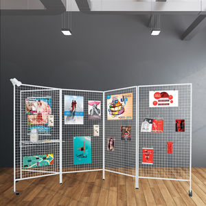 grille d'exposition en métal / pour commerce