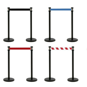 poteau de guidage à sangle rétractable