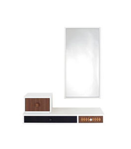 meuble d'entrée contemporain / mural / en bois