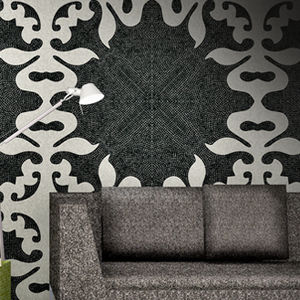mosaïque d'intérieur / murale / en verre / géométrique