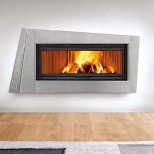 habillage de cheminée contemporain 1