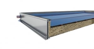 panneau thermique plan / pour chauffer l'eau / avec cadre en aluminium