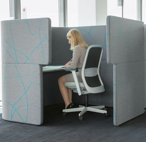 séparateur de bureau au sol