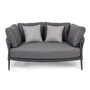 canapé contemporain / aluminium / en polypropylène / en corde