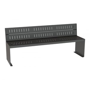 banc public / contemporain / en chêne / en acajou