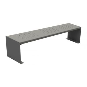 banc public / contemporain / en acier galvanisé / en acier peint