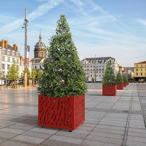 jardinière en tôle d'acier