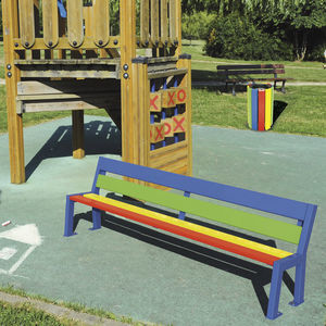 banc de jardin contemporain