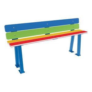 banc public en acier à revêtement par poudre 1