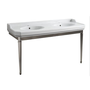 console pour lavabo en métal
