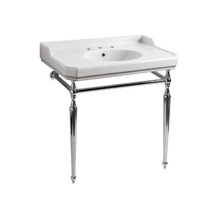 console pour lavabo en métal
