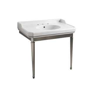 console pour lavabo en métal 1