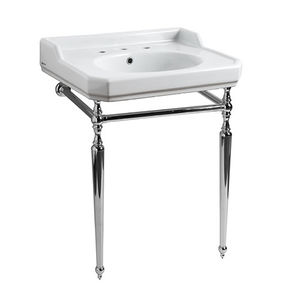 console pour lavabo en métal 1