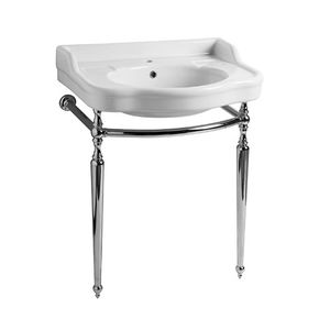 console pour lavabo en métal 1