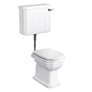 toilettes à poser / en céramique / avec manette / avec chasse d'eau apparente