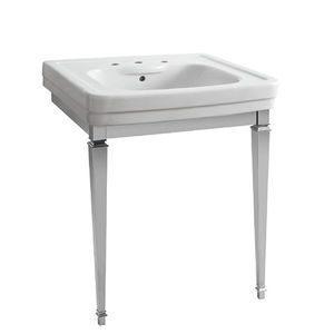 console pour lavabo en métal