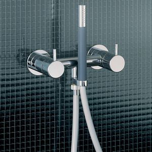 mélangeur pour douche / mural / en acier inoxydable / de salle de bain