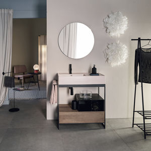 console pour lavabo en métal